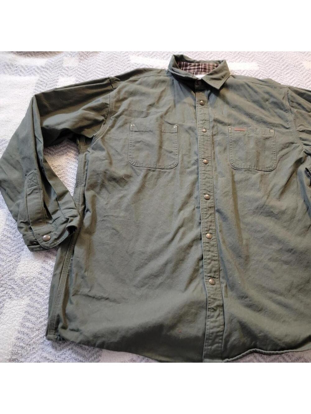 Carhartt Men's Green and Khaki Jacket